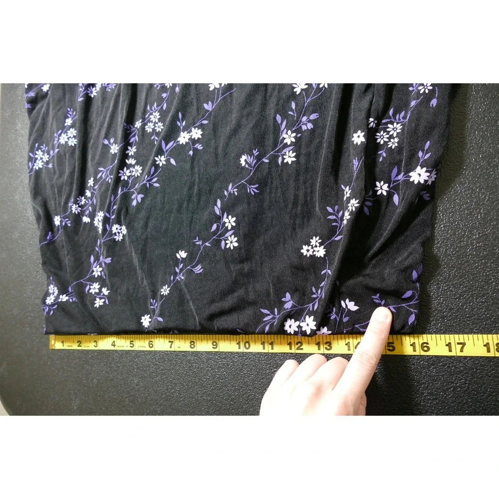 VTG Briggs New York Y2K Fairy Grunge Whimsigoth Maxi Skirt Size L Floral Buttons